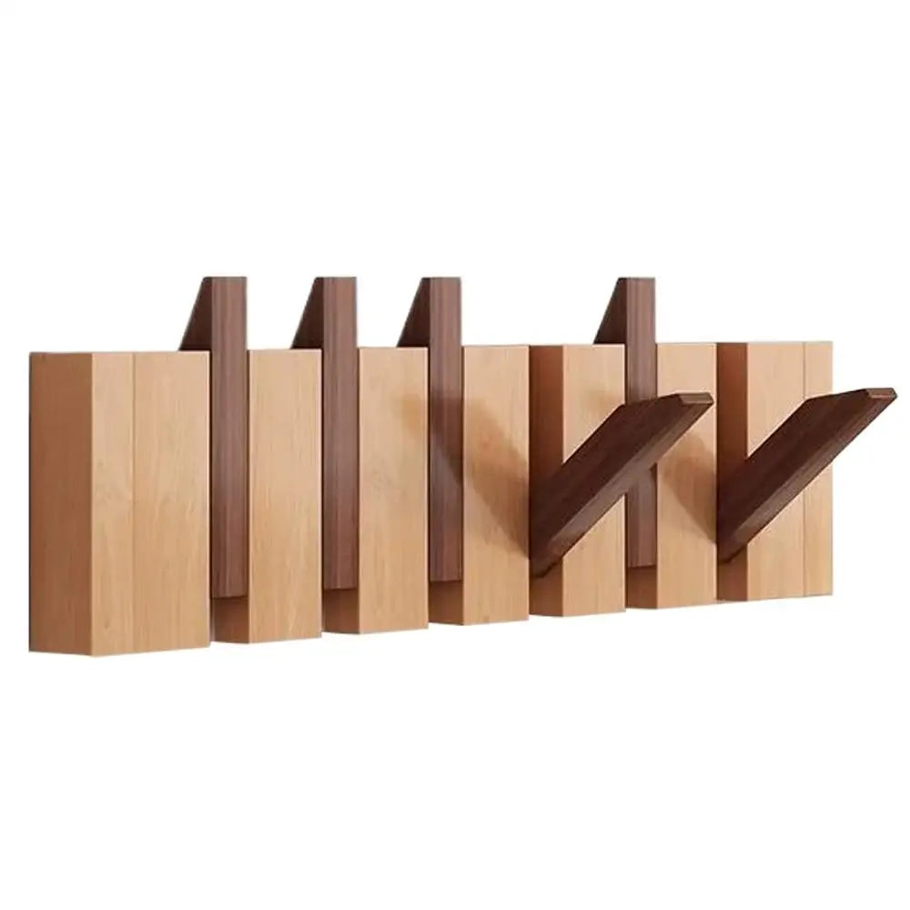 Porte-manteau mural bois clés piano - pratique et élégant pour une organisation parfaite
