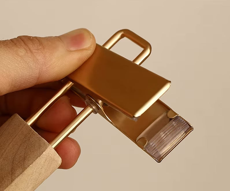 Cintre pantalon bois avec pinces antidérapantes – Lot de 2