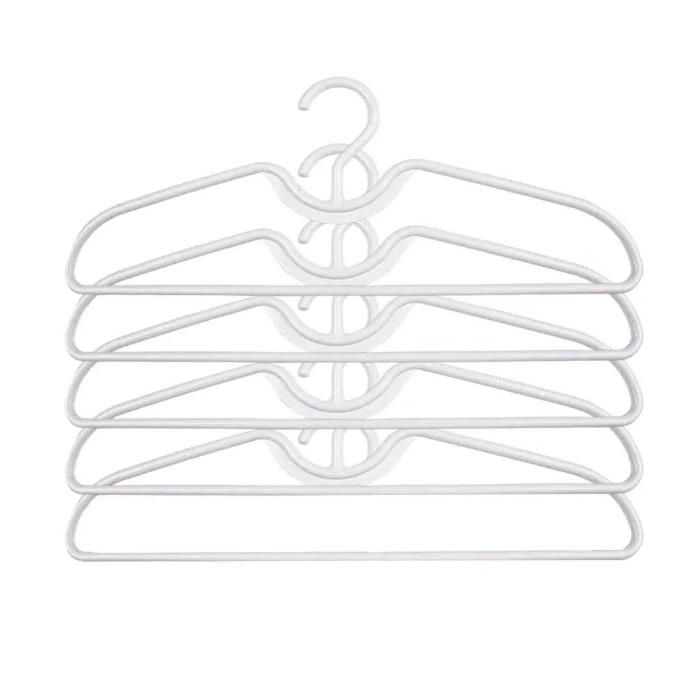 Cintre court en plastique pour vêtements anti-dérapant