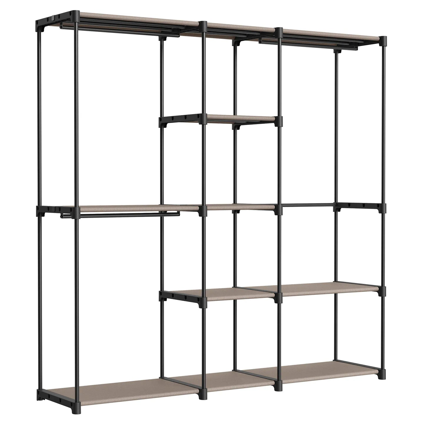 Etagère et Penderie - Simple et ingénieuse pour un rangement optimisé Marron