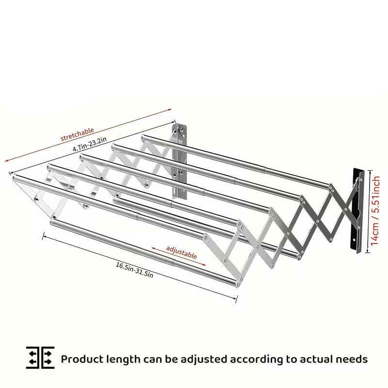 Étendoir à linge pliable mural - Aéraly
