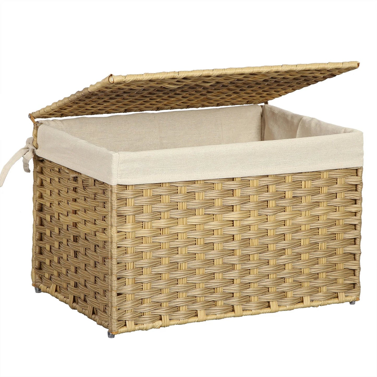 Grand panier en rotin tressé avec doublure amovible - Aéraly