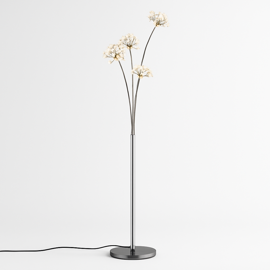Lampadaire LED design bras en forme de fleurs INCANTO