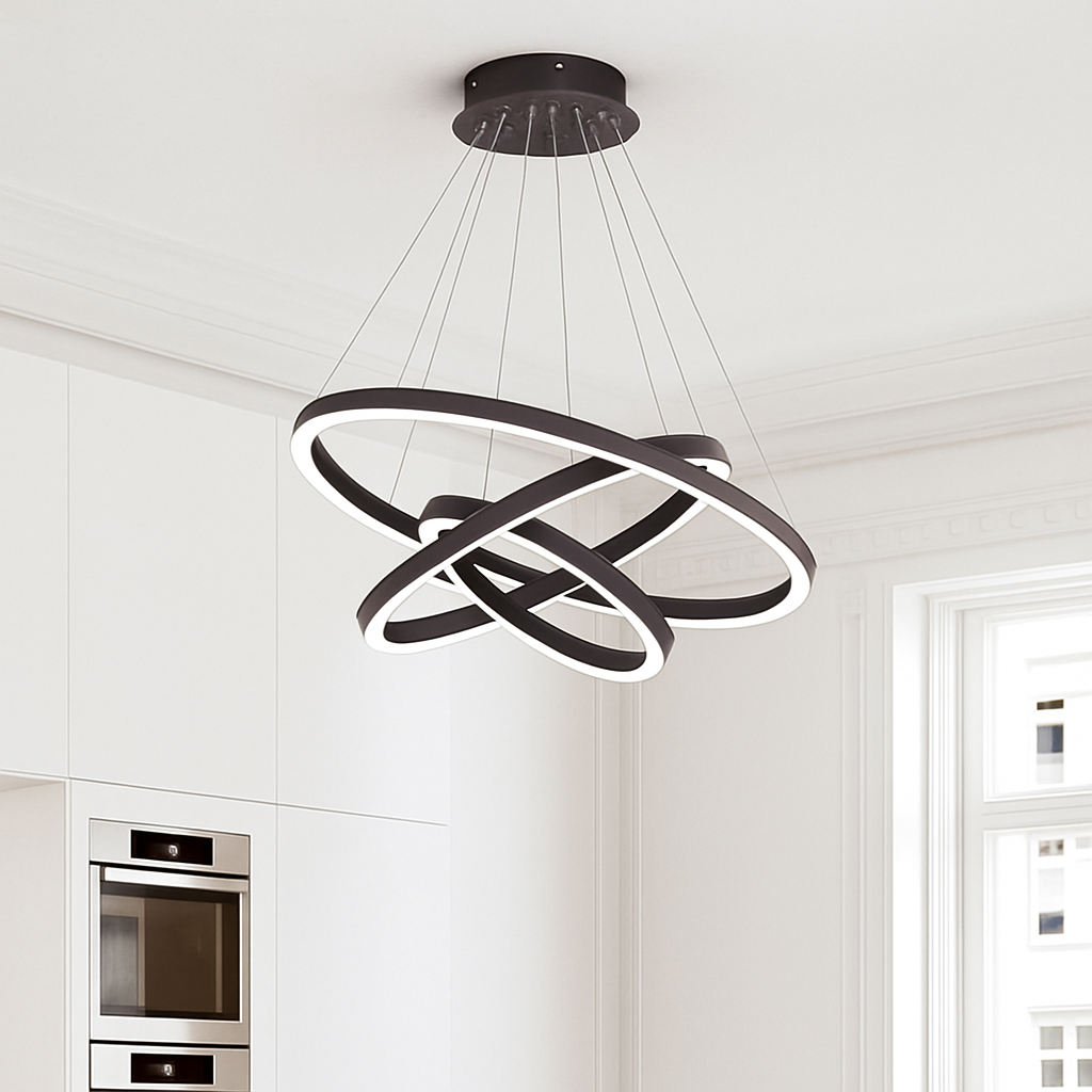 Lustre design cercles entrelacés NEXUS