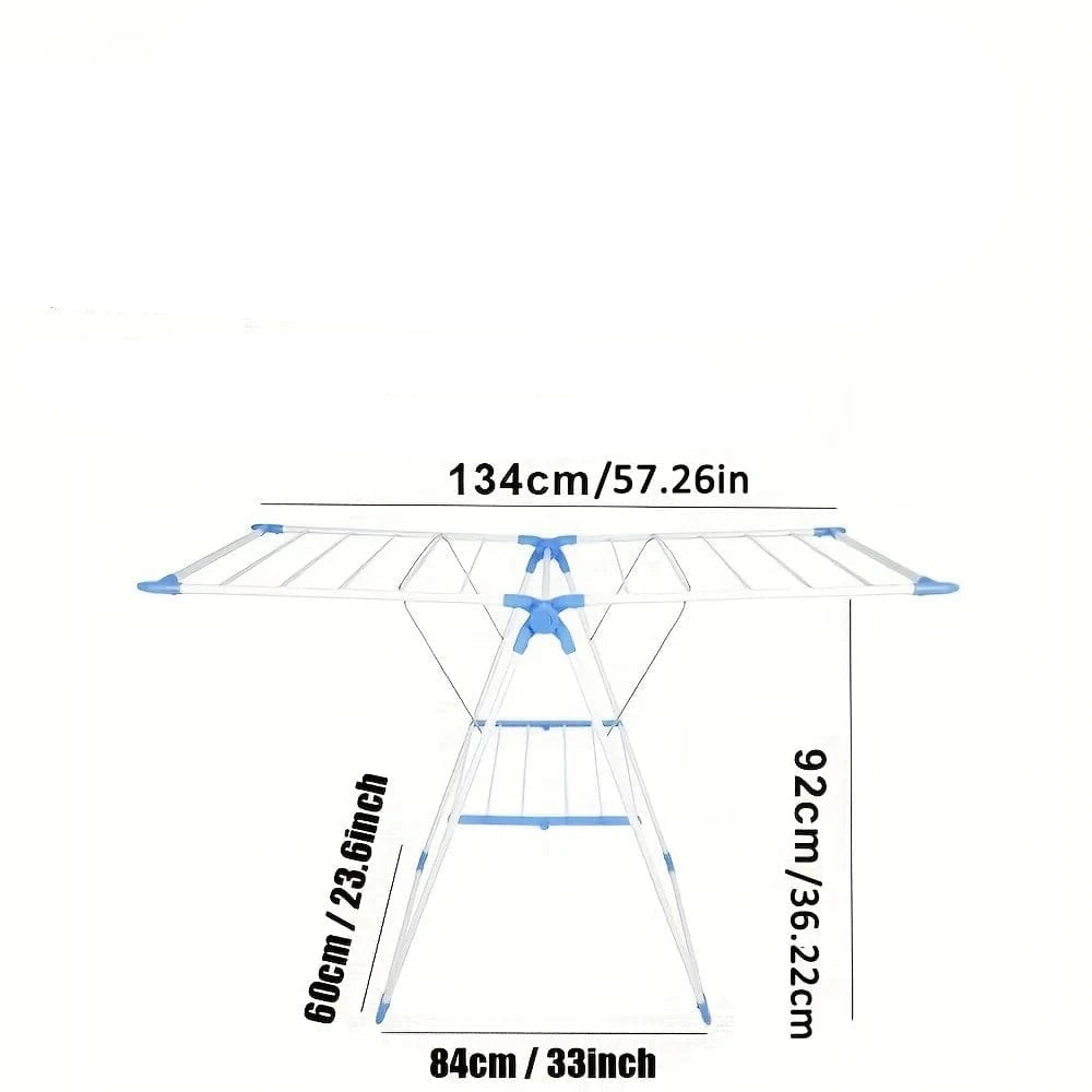 MOD Multi-functional wing-shaped drying rack, foldable and no installation required, balcony clothes rack, indoor standing floor mod