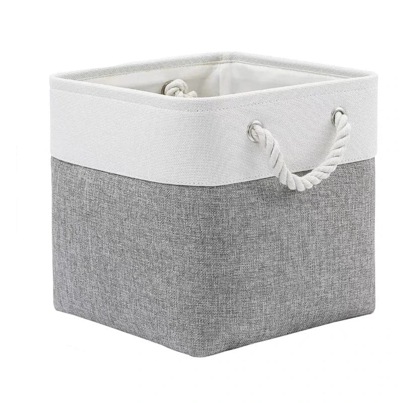 Panier de rangement pliable pour linge maison Gris