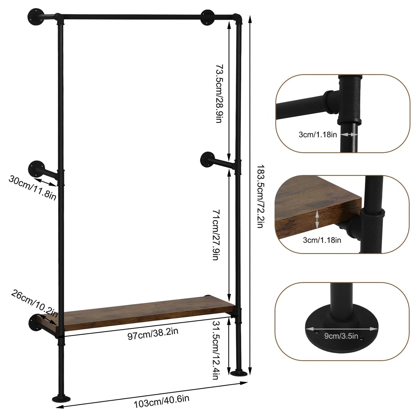 penderie style industrielle - Une solution pratique et design pour gagner de l'espace - Aéraly