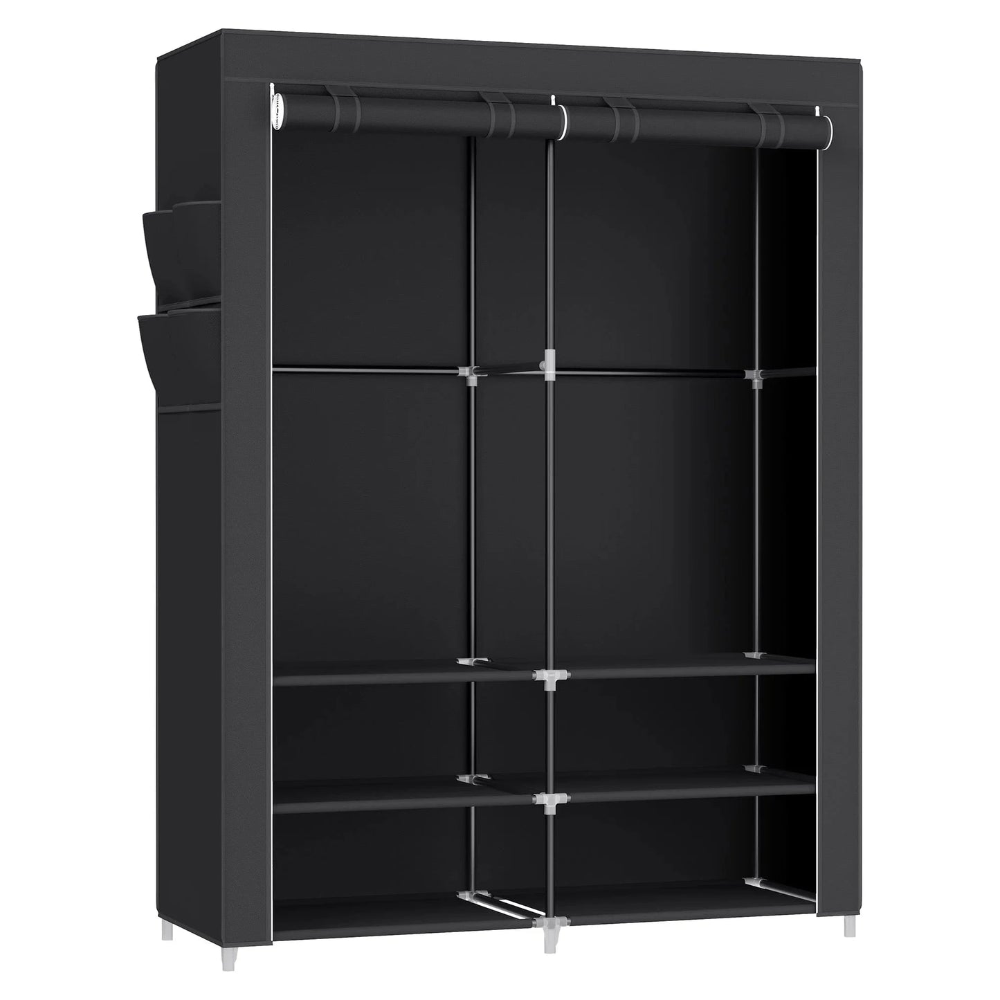 Armoire tissu penderie - Pour une organisation efficace de vos vêtements Noir
