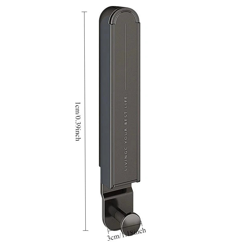 Petit portant vêtement pliable et rétractable Gris