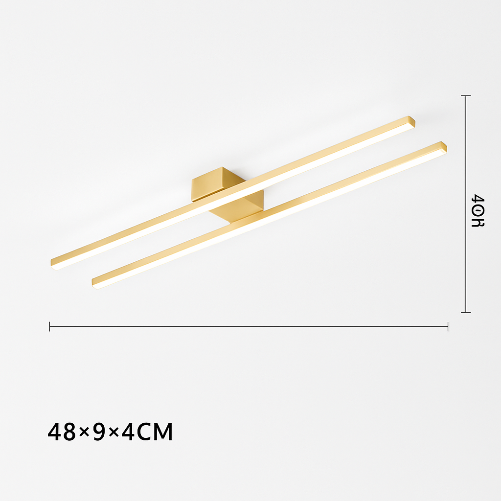 Plafonnier design industriel LED barre lumineuse TRAVE