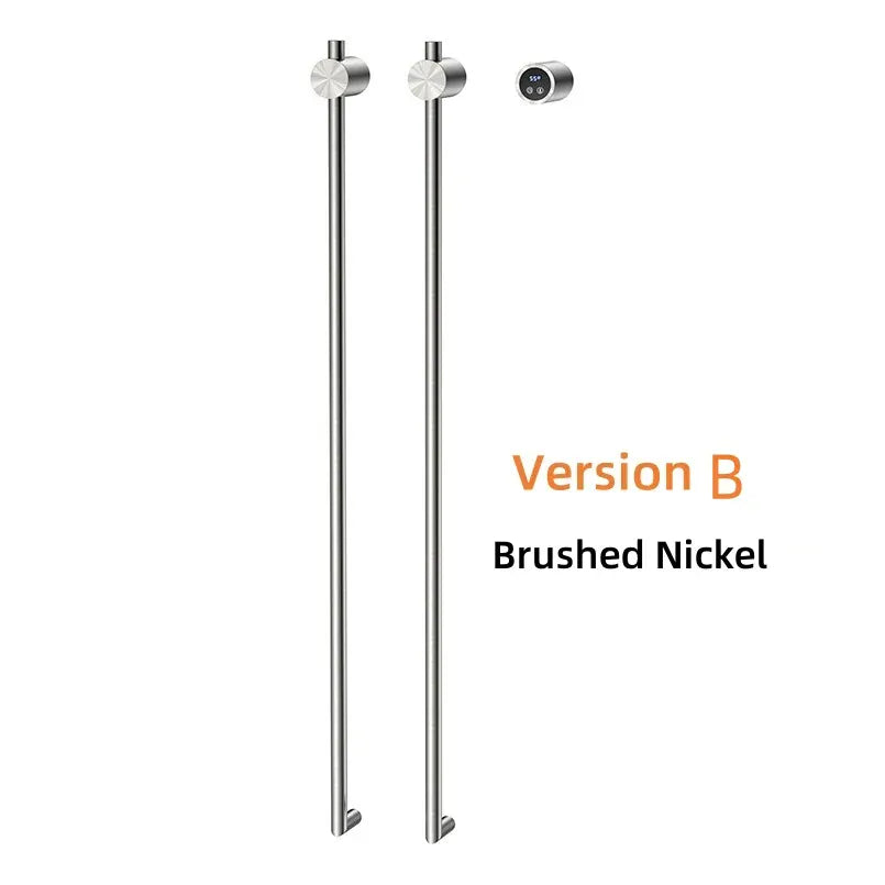 Porte-serviettes chauffant salle de bain 220V / Brossé nickel B