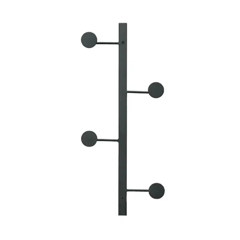 Porte manteau mural moderne pour vêtements 4 Crochets- Noir / 1 PCS