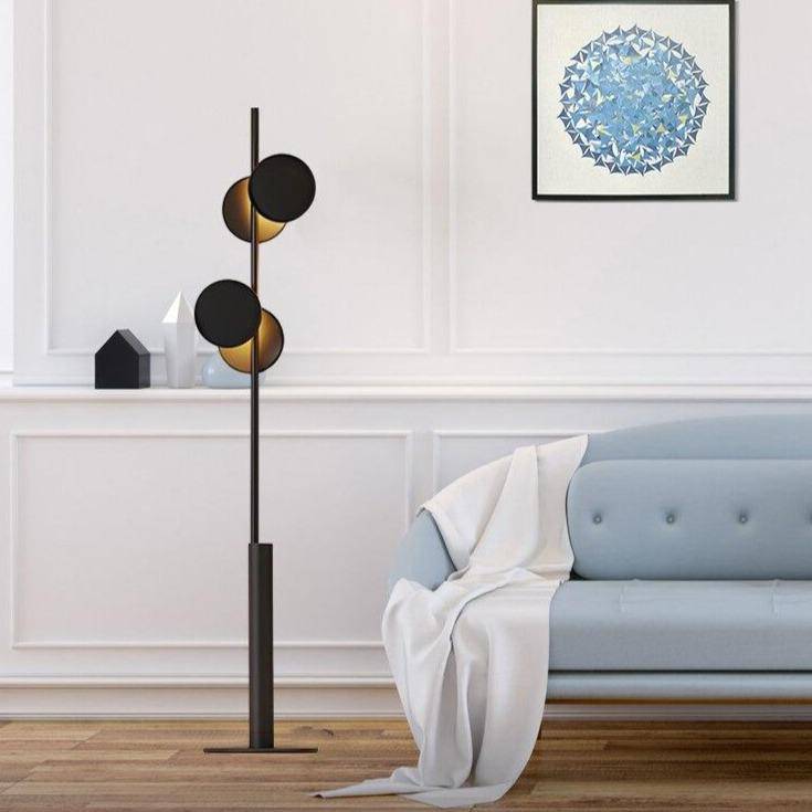 Lampadaire LED design formes circulaires métal ORBIS