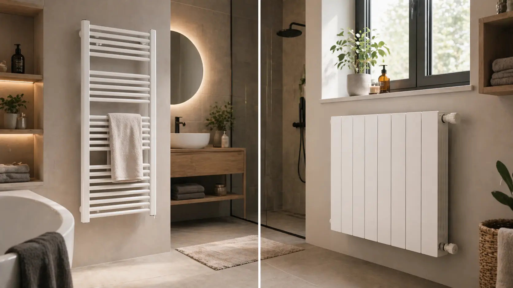 Sèche-serviette ou radiateur : quelle différence pour chauffer une salle de bain ? Bild