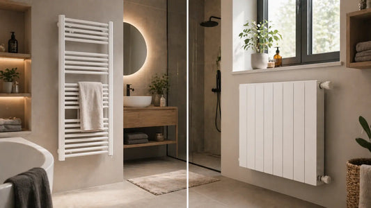 Sèche-serviette ou radiateur : quelle différence pour chauffer une salle de bain ?