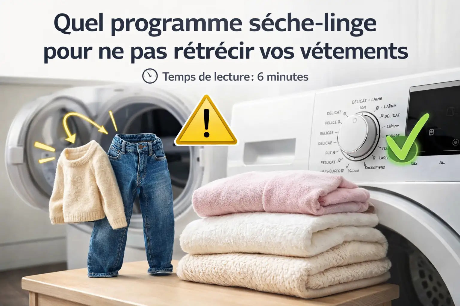 Quel programme sèche-linge pour ne pas rétrécir vos vêtements Bild