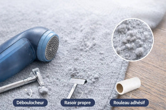 Comment enlever les bouloches sur un pull