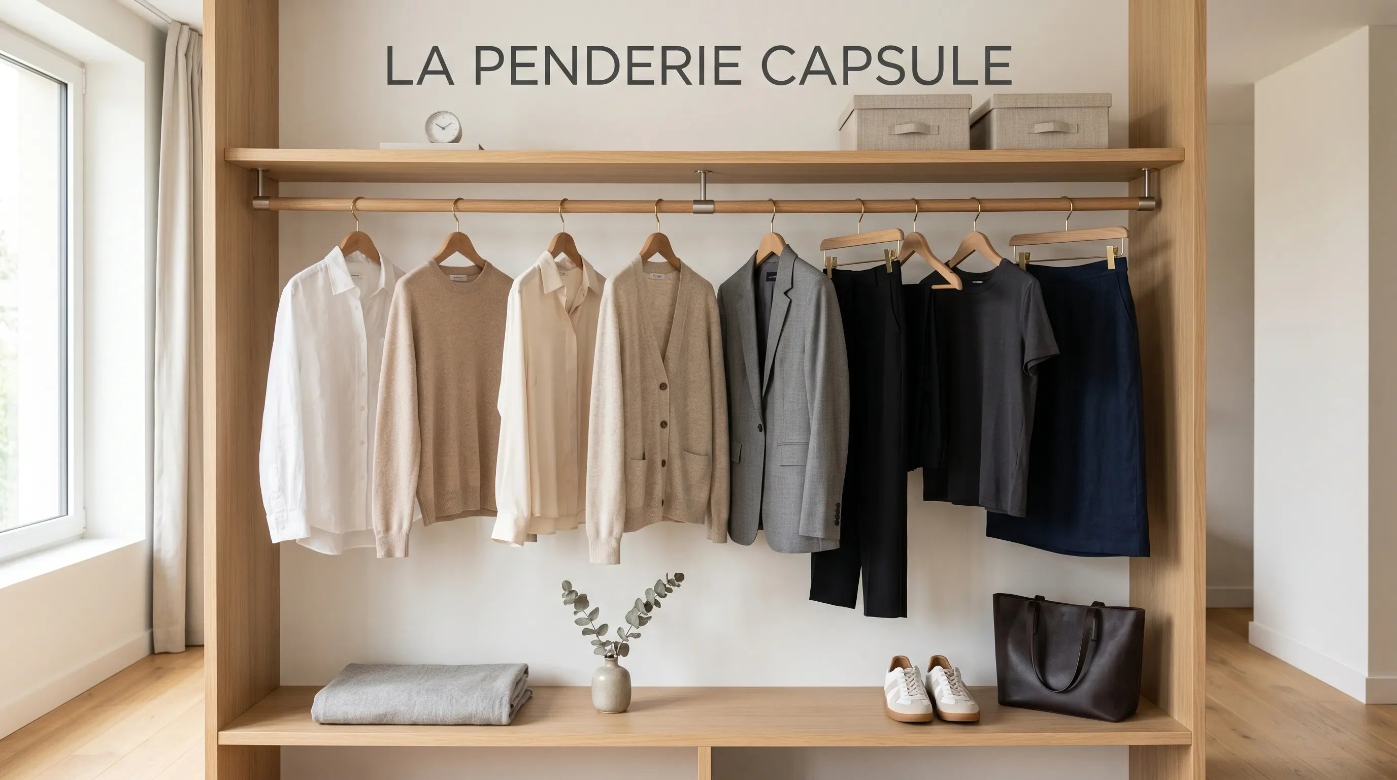 Penderie capsule : comment organiser un dressing minimaliste et ultra-fonctionnel. Image