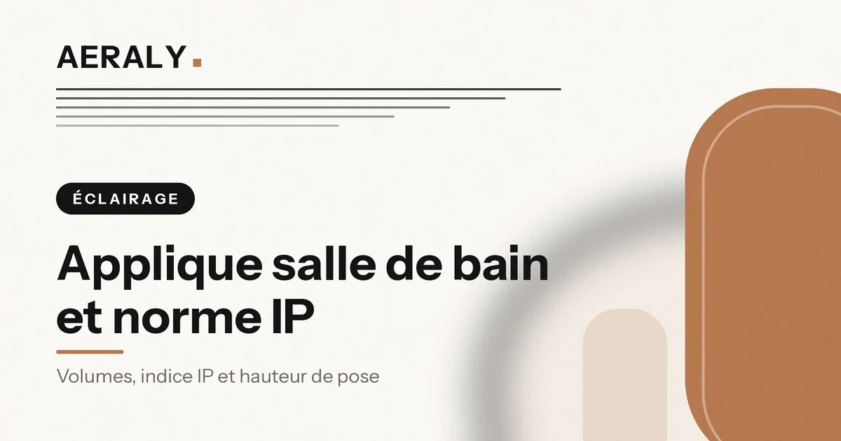 Applique murale de salle de bain : quelles normes IP Image