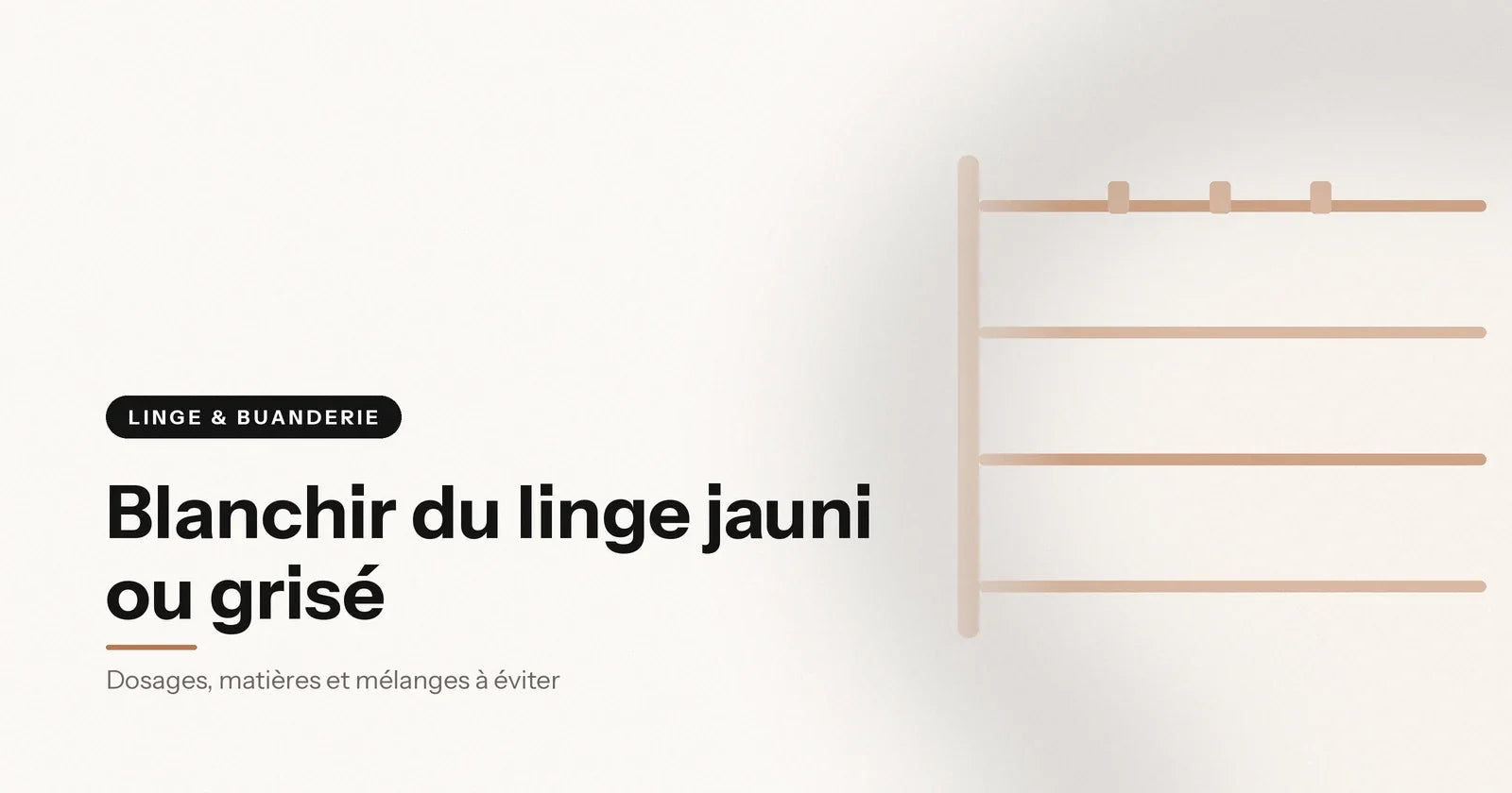 Étendoir mural à bras avec ses pinces, illustration Aéraly Image
