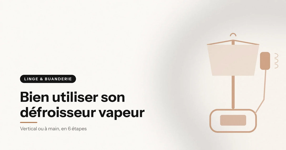 Défroisseur vertical sur pied, réservoir, tête vapeur et chemise sur cintre, illustration Aeraly Image