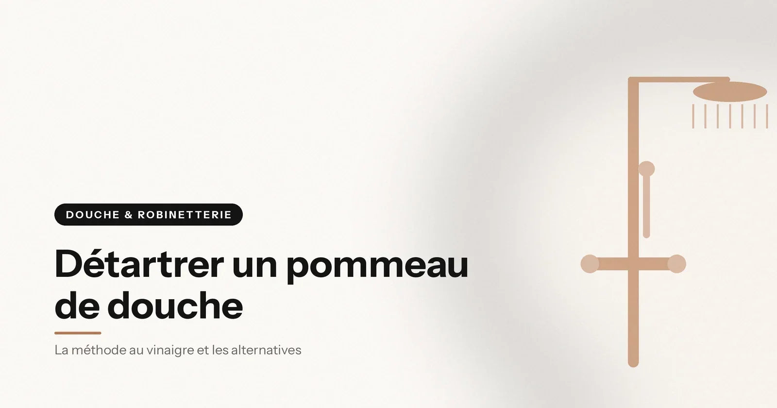 Pommeau de douche mural avec ses jets, illustration Aeraly Image