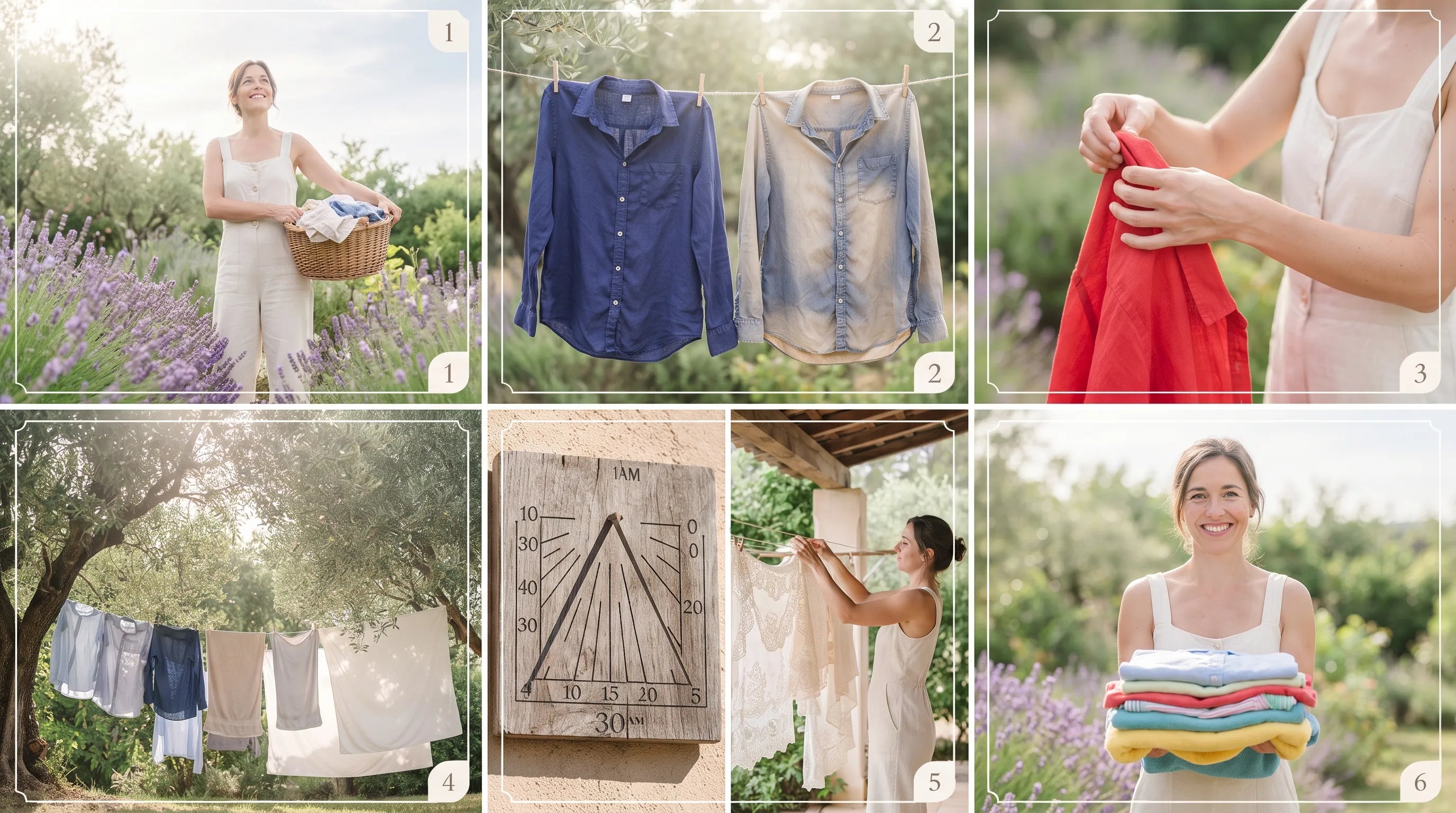 Le guide du séchage extérieur : comment profiter du soleil sans décolorer ses vêtements. Image