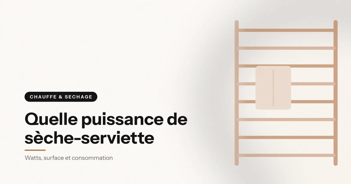 Sèche-serviette électrique mural à huit barres, choix de la puissance, illustration Aeraly Image