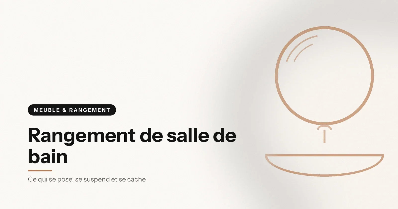 Colonne de rangement de salle de bain vue de face, illustration Aeraly Image