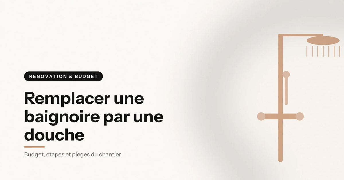 Remplacer une baignoire par une douche : étapes et pièges Image