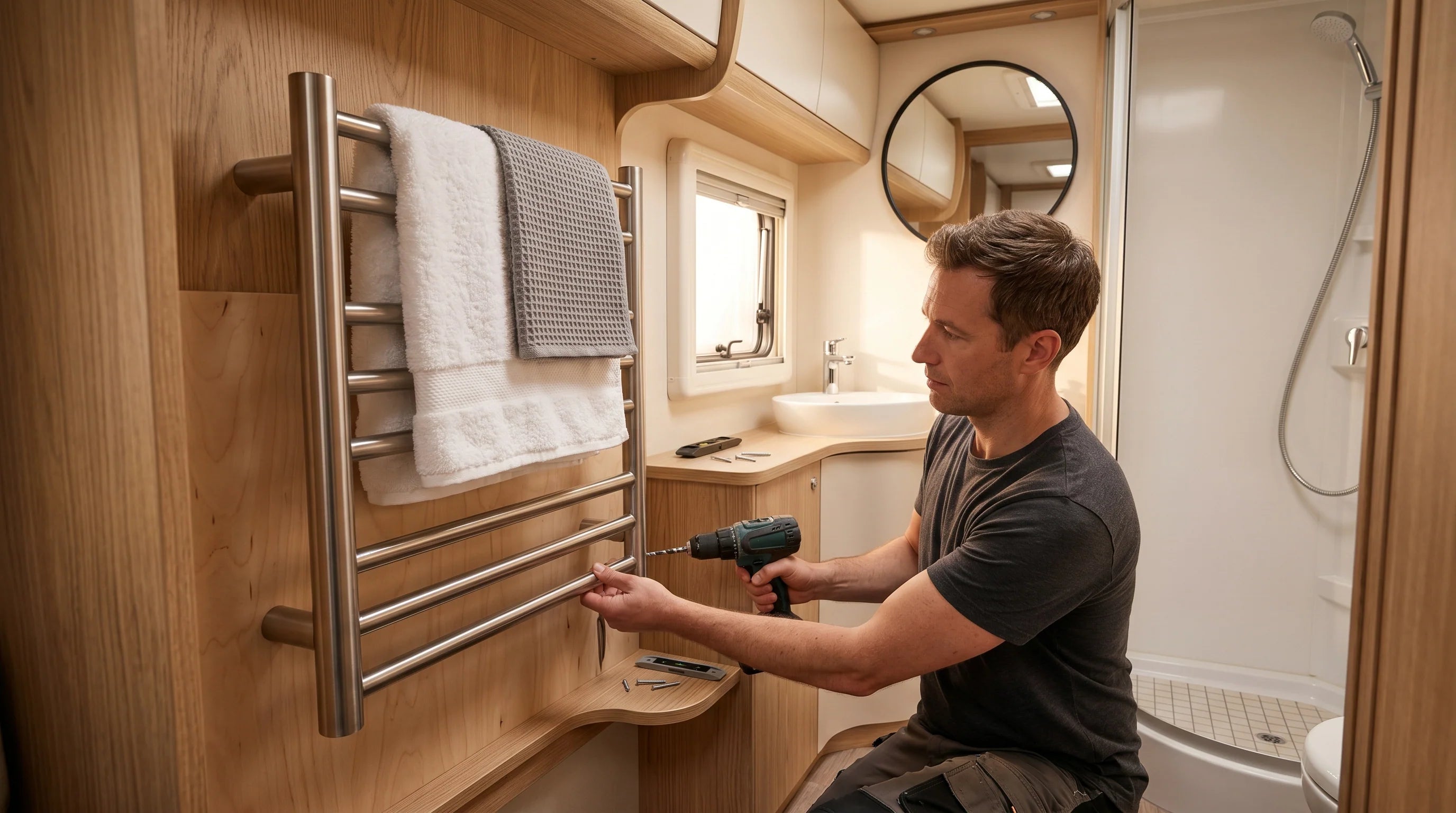 Comment choisir et installer un sèche-serviette dans un camping-car ou un van aménagé ? Bild
