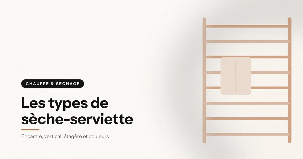Sèche-serviette mural à barres, comparaison des formats, illustration Aeraly Image