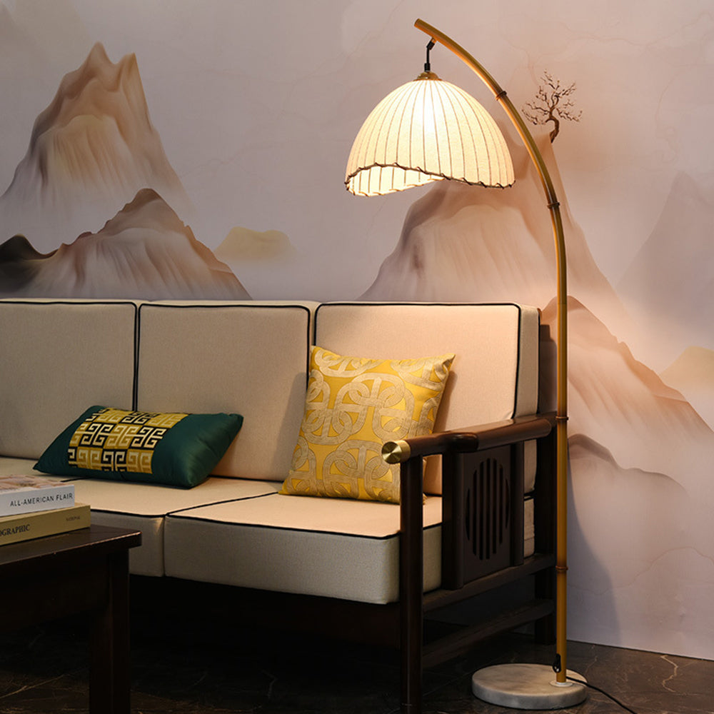 MODVE - Lampadaire, Métal et Tissu, Salon
