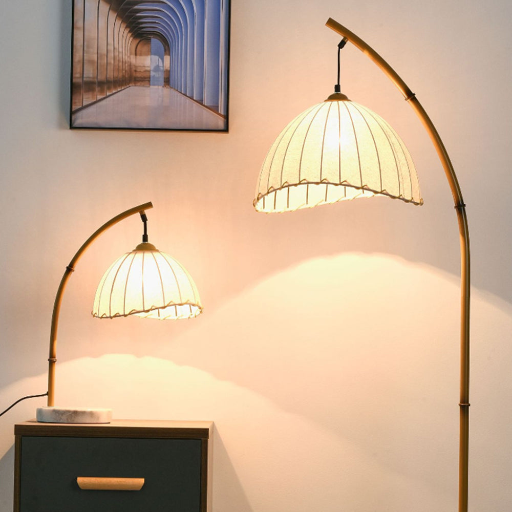 MODVE - Lampadaire, Métal et Tissu, Salon