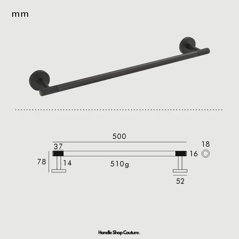 Accessoires de salle de bain laiton massif moleté