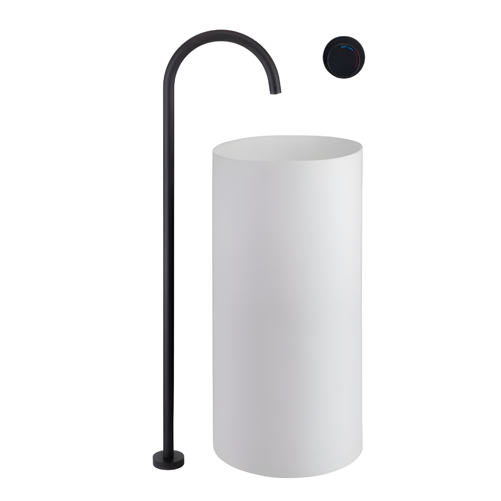 Torbernite Robinet de Baignoire sur Pied Moleté, 4 Finitions