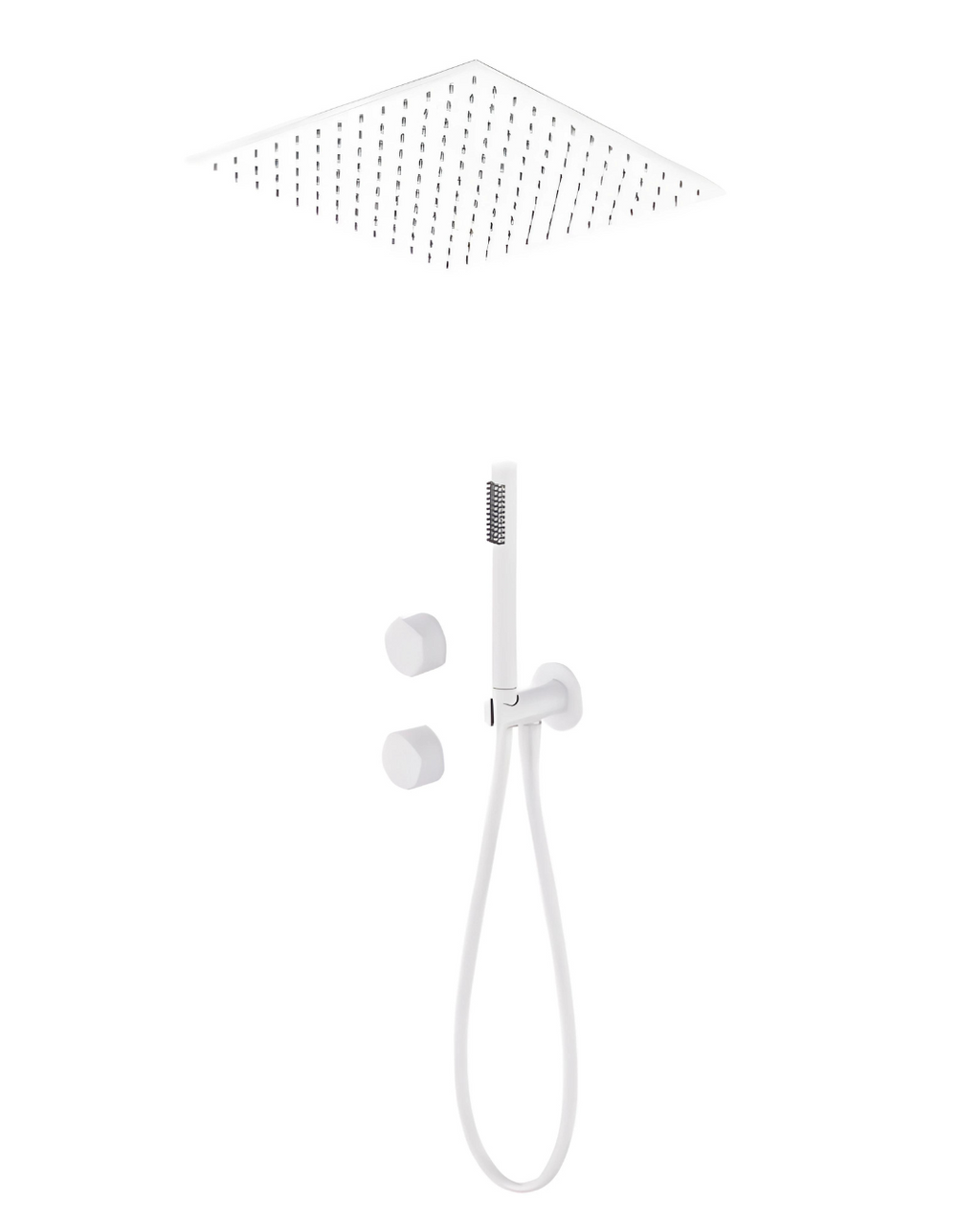 Colonne de douche encastrée plafond texture moletée