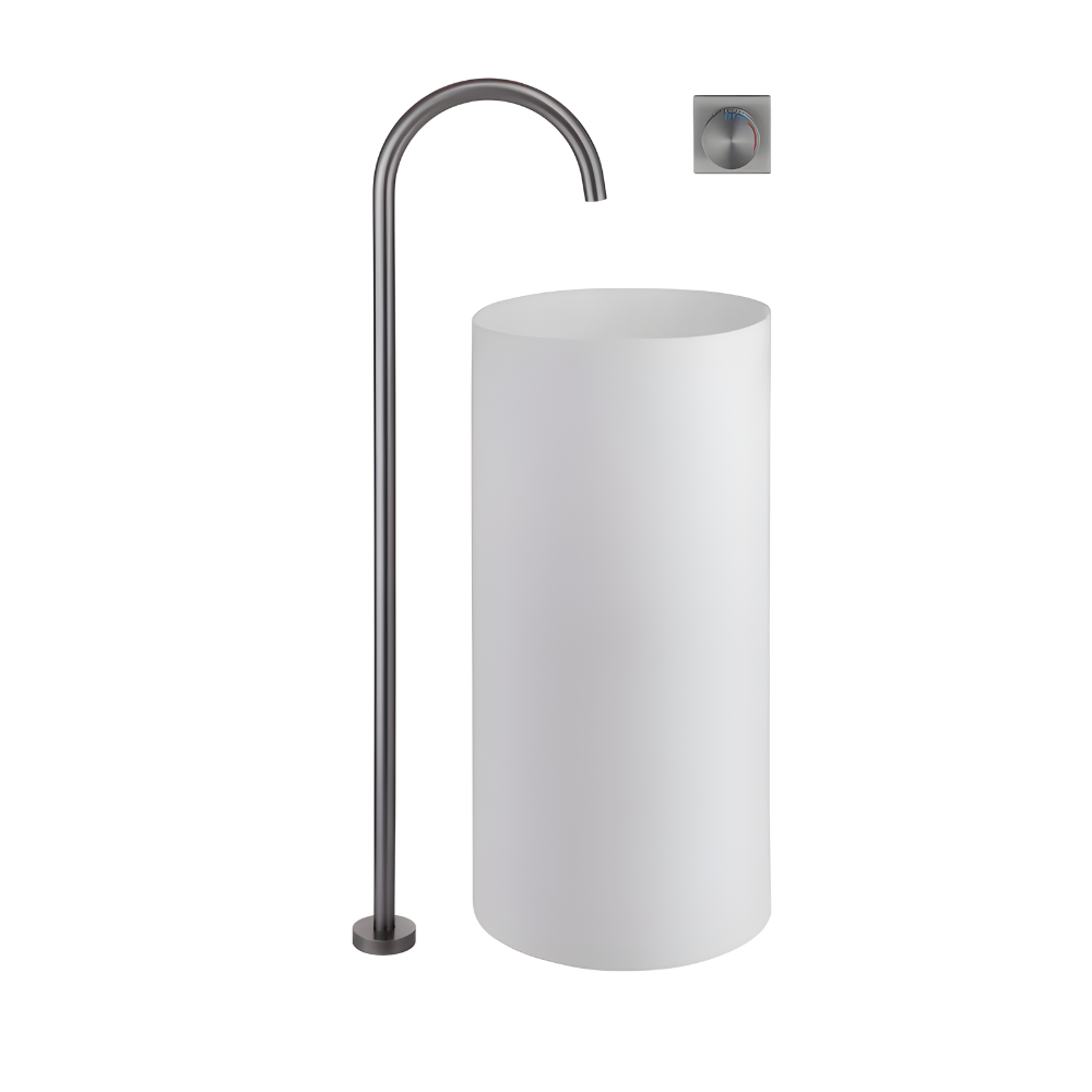 Torbernite Robinet de Baignoire sur Pied Moleté, 4 Finitions