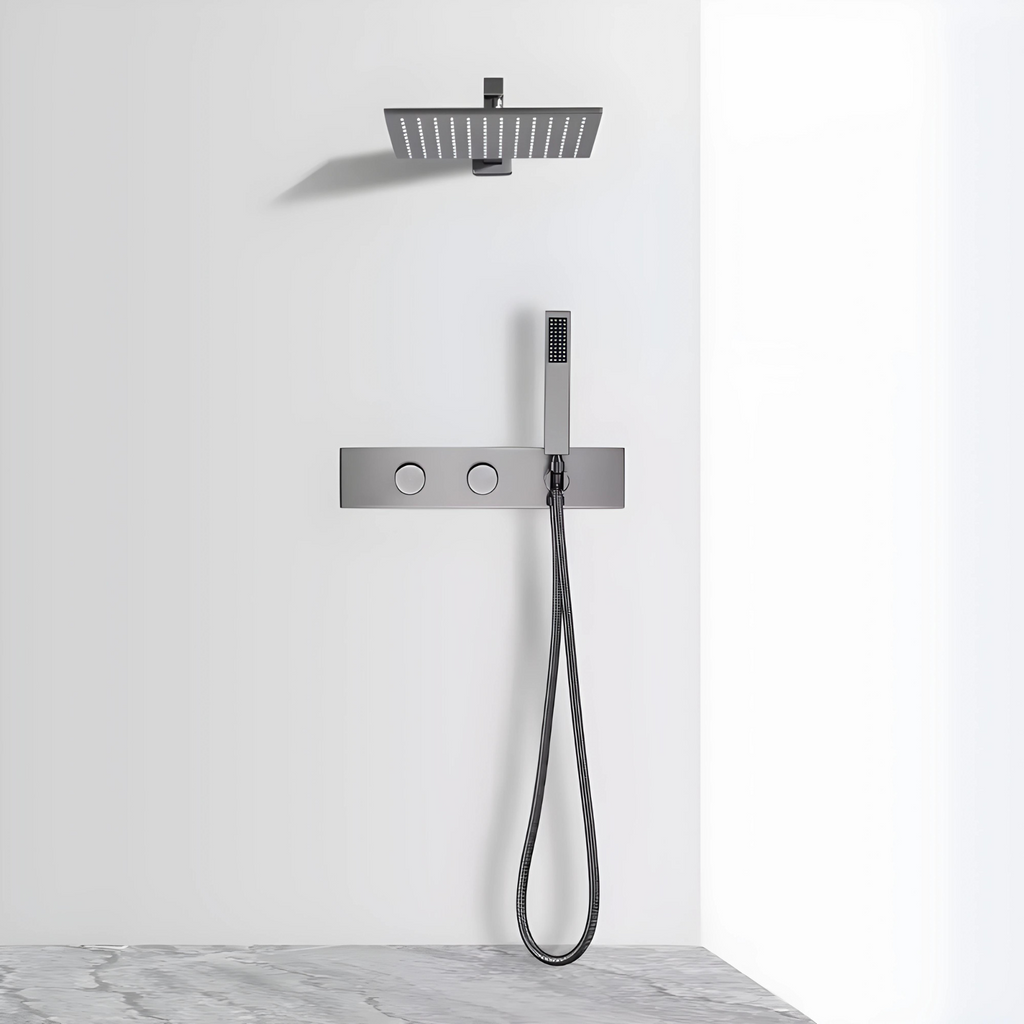 Colonne de douche panneau intégré ou séparé moletée
