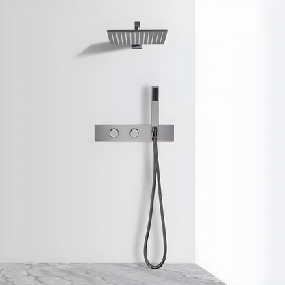 Colonne de douche panneau intégré ou séparé moletée