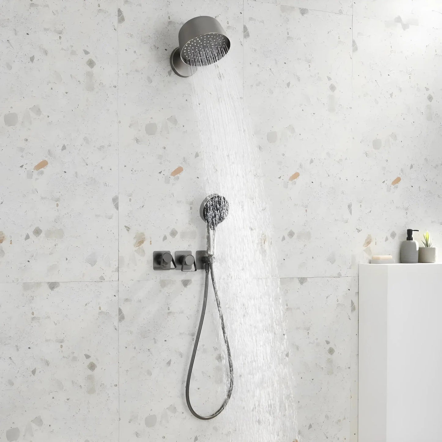 Mitigeur de Douche mural anthracite