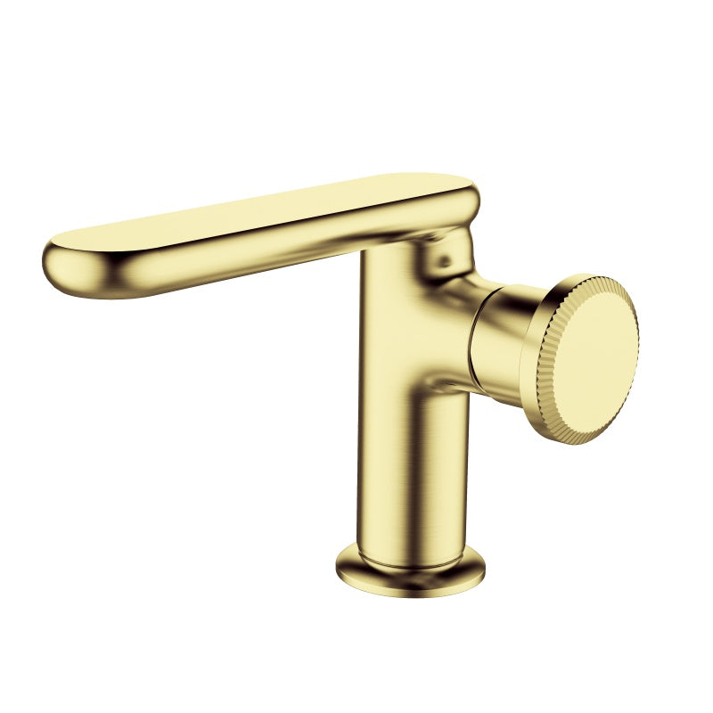 Méridien - Mitigeur lavabo à commande latérale en finition Or brossé