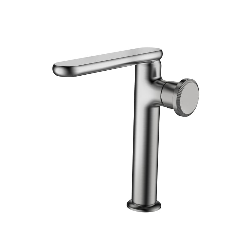 Méridien - Mitigeur lavabo haut à commande latérale en finition Gris anthracite