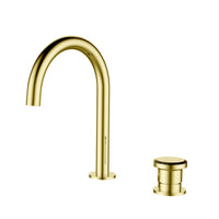 Méridien - Mitigeur lavabo 2 trous en finition Or brossé