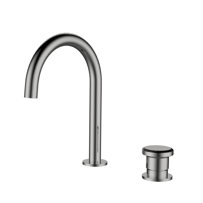 Méridien - Mitigeur lavabo 2 trous en finition Gris anthracite