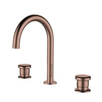Méridien - Mitigeur lavabo 3 trous en finition Cuivre brossé