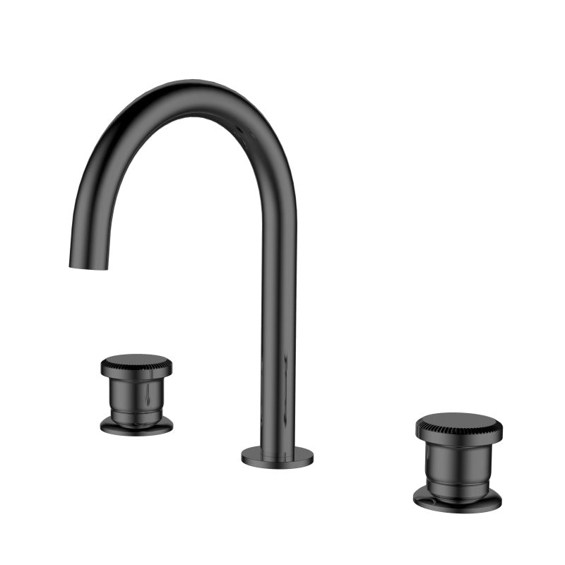 Méridien - Mitigeur lavabo 3 trous en finition Noir