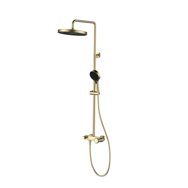Méridien - Ensemble de douche 3 fonctions en finition Or brossé