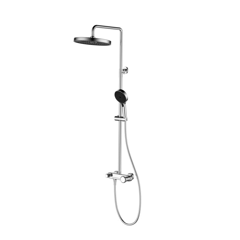 Méridien - Ensemble de douche 3 fonctions en finition Chrome brillant