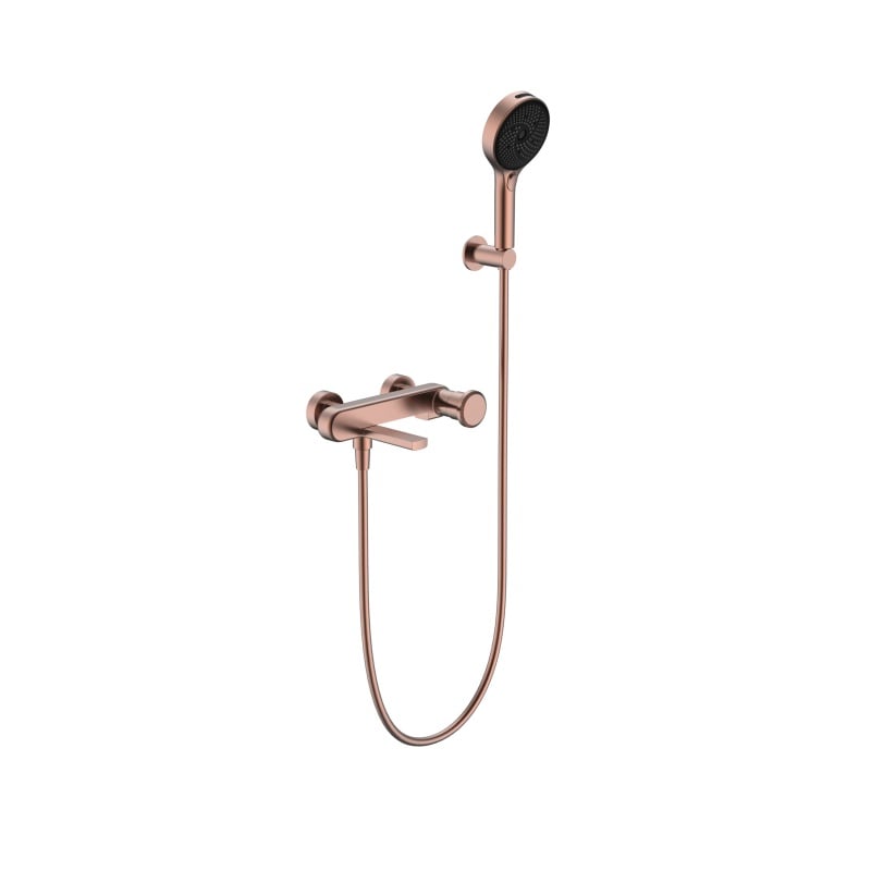 Méridien - Ensemble de douche 2 fonctions, détail Cuivre brossé